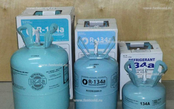 Types of refrigerant for shock freezing chambers
