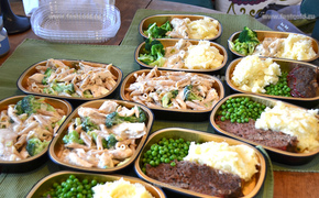 Shock freezing of ready meals